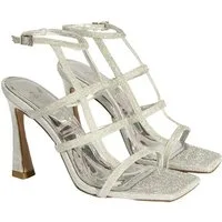 Desa Damen-Peeptoe-Pumps – Obermaterial aus Textil, Futter aus Kunstleder, Sandale