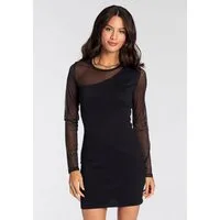 Melrose Strickkleid in femininer Mini-Länge mit Mesh