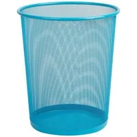 Sinoba Papierkorb Mülleimer Papierkorb Mesh aus Metall Höhe 34 cm 18 L rund, Drahtmetall