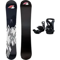 F2 Snowboard F2 Set Snowboard Rental Machine mit Protector 168xw cm + Bindung L
