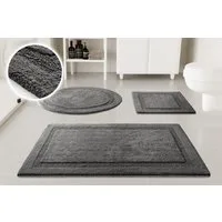 OTTO home Badematte Meellor, Höhe 20 mm, rutschhemmend beschichtet, fußbodenheizungsgeeignet, Baumwolle, rechteckig, Badteppich, getuftet, modern, Uni, antirutsch, flauschig, Baumwolle