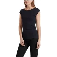 Marc Cain T-Shirt "Collection Essential" Premium Damenmode Basic-Shirt mit weitem Ausschnitt