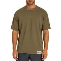 Reichstadt Oversize-Shirt Herren Relaxed Fit Kurzarmshirt 23RS041 mit Stitching am Kragen