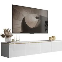 Lookway TV-Schrank CELINE GLOSS Hängeschrank mit LED-Beleuchtung Breite: 200 cm