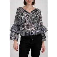 Monari Schlupfbluse mit Alloverprint