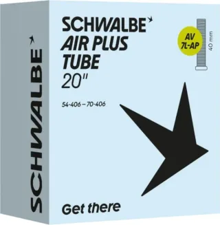 Schwalbe Air Plus Schlauch 20" NR. 7L-AP schwarz ETRTO 54/70-406 AV 40 mm