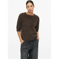 s.Oliver Kurzarmpullover Strickpullover Weicher Strickpullover mit Kurzarm