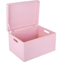 Creative Deco Aufbewahrungsbox mit Deckel XXL groß 40x30x24 cm Erinnerungsbox Baby Holzbox
