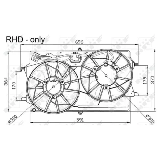 NRF K?hlerl?fter Ford Focus 1 47033