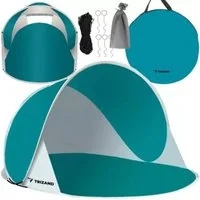 Trizand Strandmuschel Strandzelt Selbstmontierbar, Personen: 2 (Spar-Set, 1 tlg., klappbar), Schützt vor Sonne (UV 30), Wind und leichtem Regen