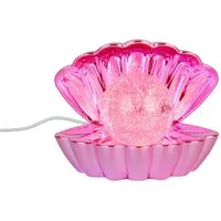 Reality Leuchten USB-Tischleuchte Deko-Lampe RGB & Glitzerkugel, Höhe 14cm, ausgefallene kleine Tischlampe, Dekoleuchte Jugendzimmer