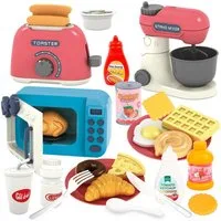 kinderplay Spielküche Kinder Küchen-Set – realistisches Spielzeug – Kochen lernen – Zubehör Kunststoff
