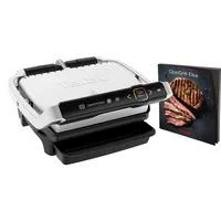 Optigrill Deluxe GC707D, Kontaktgrill silber/schwarz, 2.000 Watt