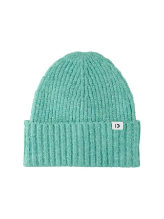 Denim Tom Tailor - Gerippte Beanie Mütze pacific teal melange - Gr. - OS