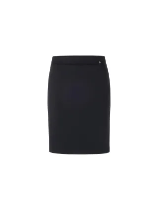 Marc Cain Essentials - Rock aus Stretchjersey midnight blue - Gr. - 34