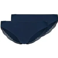 Skiny Bikinislip Damen Rio Slip 2er Pack Classicotton (Packung, 2-St) praktischer Unterwäsche-Doppelpack