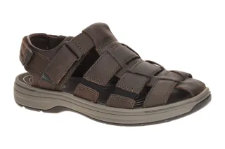 Clarks Sandale Herren Saltway Cove 26176900 7 Dunkelbraun Bequem Taupe Schwarz