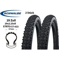 Schwalbe Fahrradreifen 2 Stück 29 Zoll Schwalbe SMART SAM Fahrrad Reifen 57-622 29x2.25, (2-tlg)