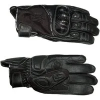 roleff Motorradhandschuhe RO60 Sommer Lederhandschuhe, Kurze Stulpe & Carbon-Hartschalen,schwarz besonders gute Belüftung