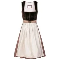 Edelnice Dirndl Theresie Samt Braun