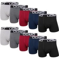 L&K Boxershorts 1116 (10er-Pack) Herren Boxershorts aus Baumwolle verschienden Farben