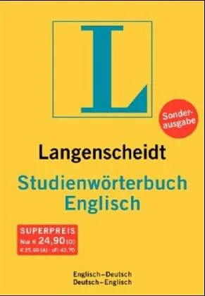 Langenscheidt Studienwörterbuch Englisch