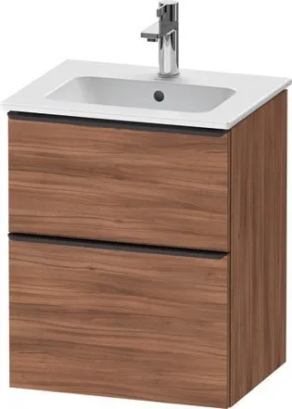 Duravit D-Neo Waschtischunterbau wandhängend Nussbaum Matt 510x402x625 mm - DE43600BD790000 DE43600BD790000