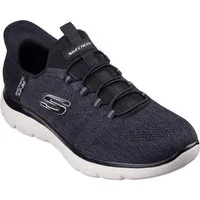 Skechers SUMMITS-KEY PACE Slip-On Sneaker Slipper, Freizeitschuh, Halbschuh in veganer Verarbeitung