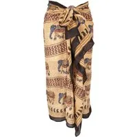 Guru-Shop Sarong Leichter Pareo Schal, Sarong, handbedrucktes..