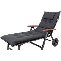 Sun Garden Liegenauflage Rollliege Sylt/Miami 50148-52 anthrazit 192x60x8 cm Sun Garden, (1 St), Eckhaltebänder