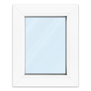 Fenster 40 x 50 cm, Kunststoff, Kömmerling 70 AD, Weiß, 400 x 500 mm, festverglast, individuell online konfigurieren