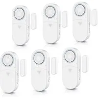 BEARWARE Fensteralarm / Türalarm, 120 dB lauter Signalton, Alarmsensor Fensteröffnungsmelder (für Tür & Fenster, Einbruchschutz, mit Batterien, Alarmanlage)