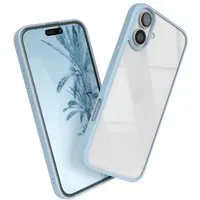 EAZY CASE Handyhülle Bumper Case für Apple iPhone 16 Plus 6,7 Zoll, Schutzhülle mit Kameraschutz kratzfest Back Cover Displayschutz Grün