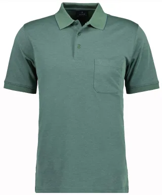 RAGMAN - Softknit-Polo mit Brusttasche, kurzarm - Gr. - L
