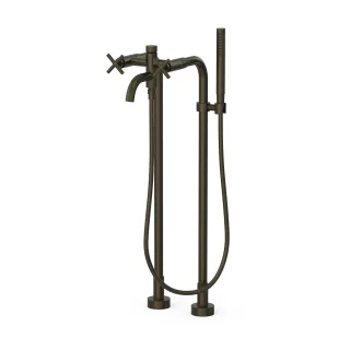 Tres 2 Griffmischer für Wanne und Dusche mit Bodenanschluss , 28319401KMB 28319401KMB