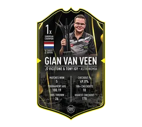 Ultimate Darts Card - Gian Van Veen