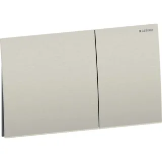 Geberit Sigma70 Betätigungsplatte, eckig, 2-Mengen-Spülung: Taste: nickel / gebürstet, 115622ID1 115622ID1