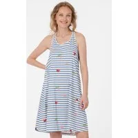 Ragwear Trägerkleid NAIRAY STRIPES Baumwolle mit Streifen und Allover-Print