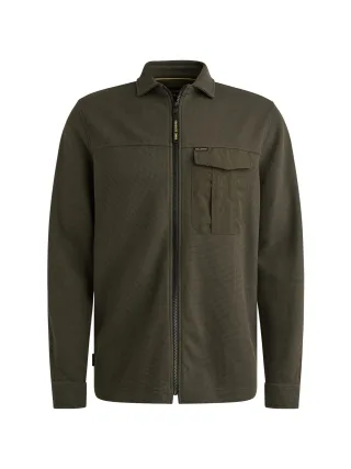 PME Legend - Jersey Waffle Overshirt 1 beluga - Gr. - XL