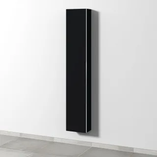 Sanipa 3way Hochschrank mit 1 Tür, Schwarz-Matt BS16008