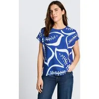 TOM TAILOR T-Shirt T-Shirt (im Einserpack) T-Shirt im Material-Mix