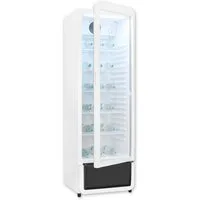exquisit Getränkekühlschrank GKS260-GT-431D weiss, 172,5 cm hoch, 54 cm breit, Alles auf einen Blick dank Isolierglastür und übersichtliche Lagerung
