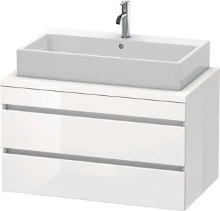 Duravit DuraStyle Konsolenwaschtischunterbau wandhängend Weiß Hochglanz 900x548x512 mm - DS531802222 DS531802222