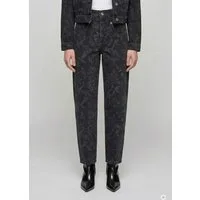 MARC AUREL Weite Jeans mit Laserprint
