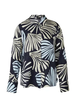 s.Oliver BLACK LABEL - Bluse blau/mehrfarbig - Gr. - 46