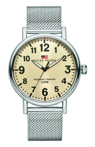 River Woods Sacramento Silber Herren Armbanduhr RW420018
