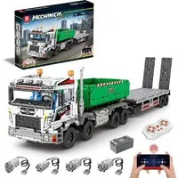 Reobrix Reobrix 22021 Technik LKW 2.950 Teile Anhänger Schwerlast-LKW Konstruktions-Spielset, (2950 St)