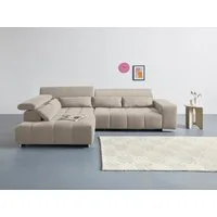 COTTA Ecksofa Orion L-Form, B: 310 cm, Kopfteilverstellung & 5 Nierenkissen
