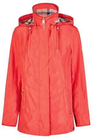 Barbara Lebek - Jacke mit Kapuze red - Gr. - 42