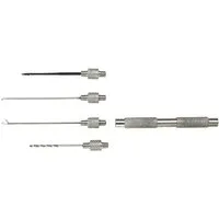 MIKADO Total Fishing Karpfenhaken 1 Satz Ködernadeln SET - Bohrer - Boilies - Pellets - Karpfen - Angeln, (5 tlg), 5 teiliges Set mit wechselbaren Spitzen